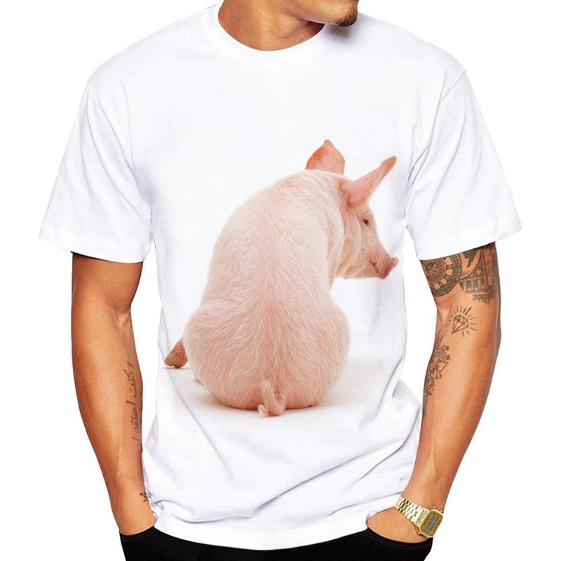 Popular 3D Art Design of Cute Pigs In Summer, Youthful Fashion Personality, Cute Popular T-shirt