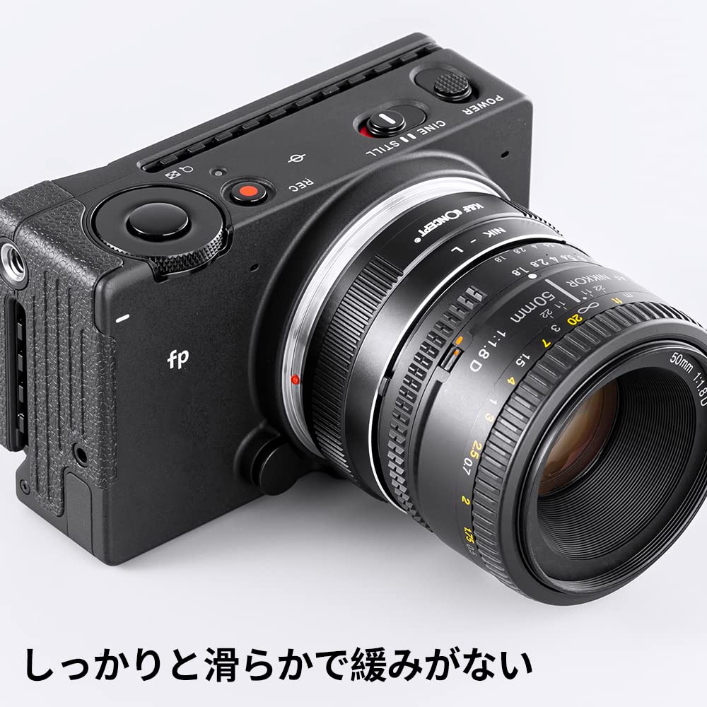 CONCEPT Lens Mount Adapter Manual Focus Nikon Compatible Lens Leica Compatible Lens Mount Official K&F NIK-L F-mount L-mount (Manufacturer's Store)