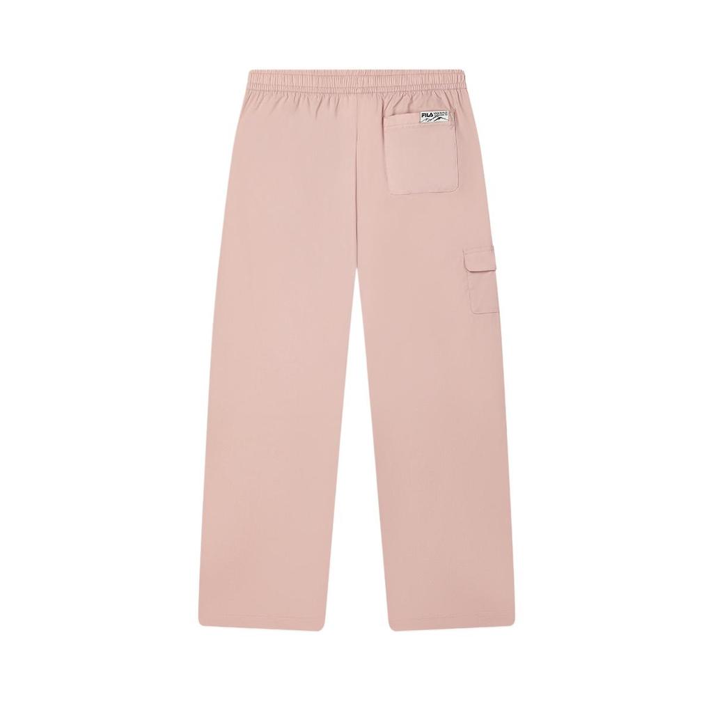 Fila Original  Comfortable Breathable Skin-Friendly Mid-Rise Solid Color Knitted Sports Pants Women bottoms Nude-Pink F71W449801F-PK