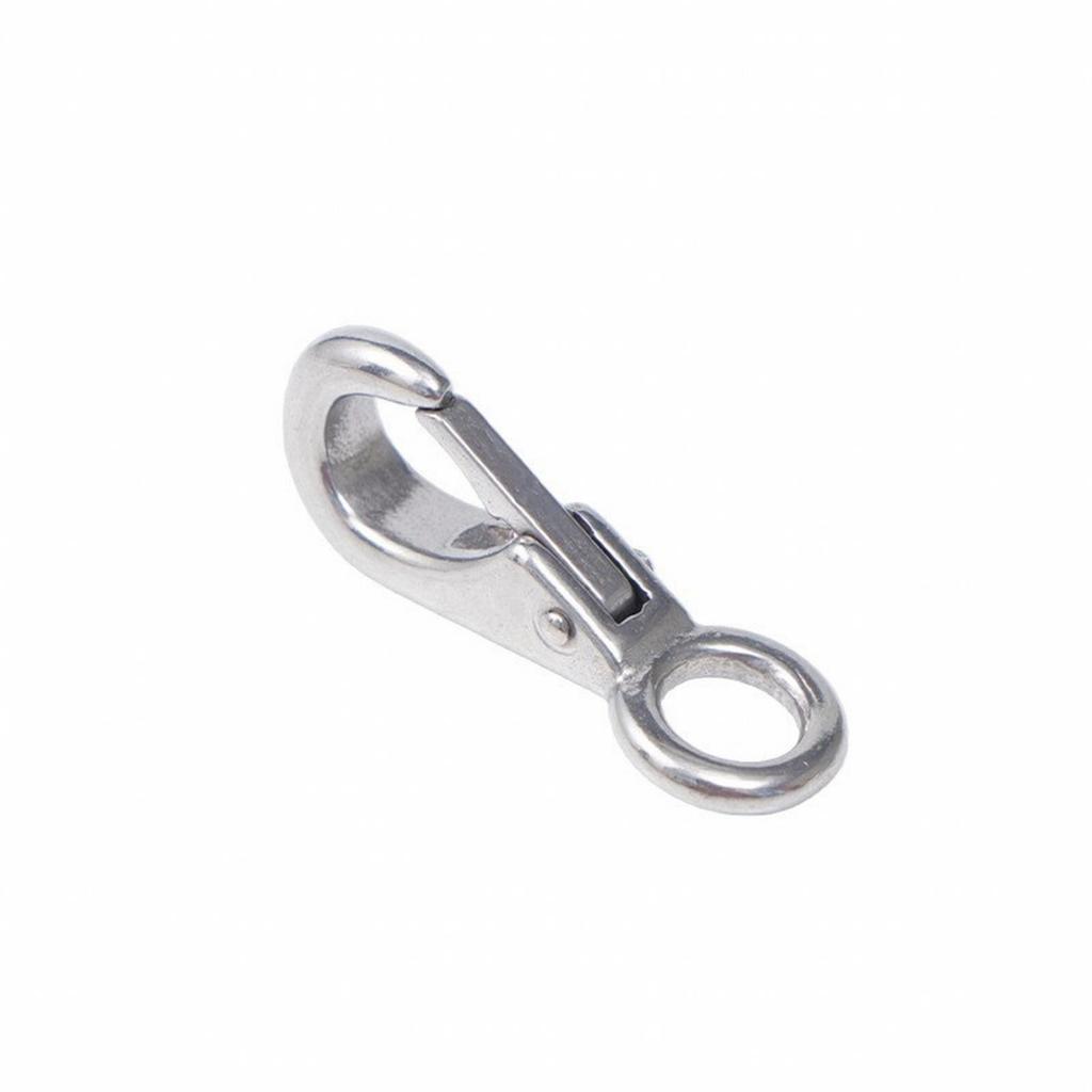 Marine-Grade Directional Snap Hook Stainless Steel Compact Metal Clip