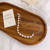 Freshwater pearl love necklace collarbone chain cold wind pearl chain neck chain