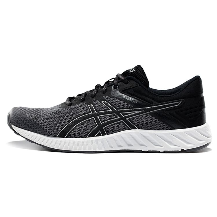 Asics Fuzex Lyte 2 Low Top Running Shoes Men Sneaker Black White T719N-9093