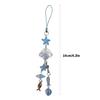 Individualized Fish And Sea Shell Bead Phone Decoration Stylish Phone Charm Accessory For Daily Use And Vacation Style