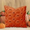 45*45cm Adorable Ghost Pillow Cover Ghost Pumpkin Pillowcase Halloween Linen Cushion Cover Trick Soft Plush Pillowcase