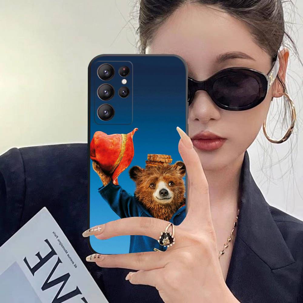 Cute P-Paddington B-BearS Case For Samsung Galaxy Case S25 S23 S22 S21 S30 S20 S10 Ultra Plus FE TPU Soft Cover