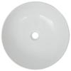 VidaXL Round Ceramic Sink White 41.5x13.5 Cm Countertop Basin Bathroom 142337