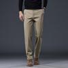 New Autumn Men's Slim Fit Straight Leg Casual Pants Wrinkle Resistant Business Elastic Versatile High-End Outer Wear Trousers