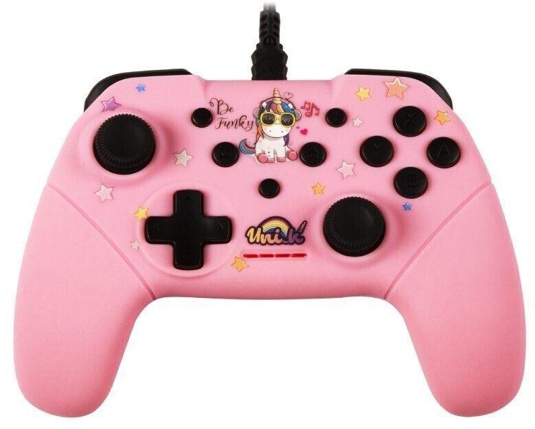 Геймпад Konix Nintendo Switch Wired Controller - Unik Be Funky розовый