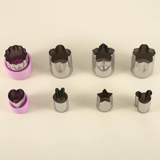 8 vnt./rinkinys Sausainių pjaustyklė Karščiui atspari Nelipni Apsaugota nuo deformacijų Greitas išėmimas iš formos „Pasidaryk pats“ Gėlės Gyvūno Sausainių pjaustyklė Virtuvės įrankis