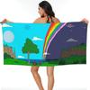 Big Lez Wake Up Beach Towel Soft Microfiber Quick Dry Absorbent Quick Towels For Bath