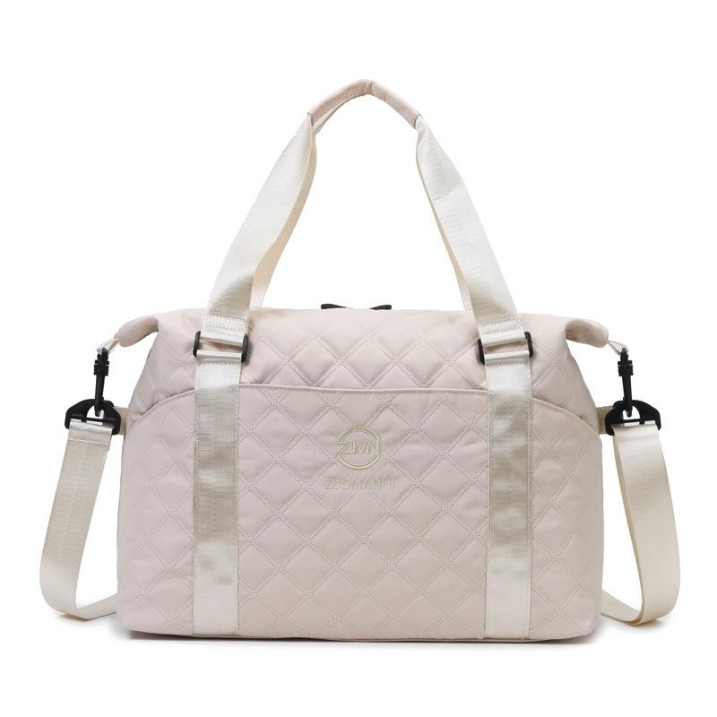 

Дорожня сумка великої ємності для коротких відстаней. Жіноча легка водонепроникна сумка для багажу. Для чоловіків. Посадкова сумка для зберігання. бежевий