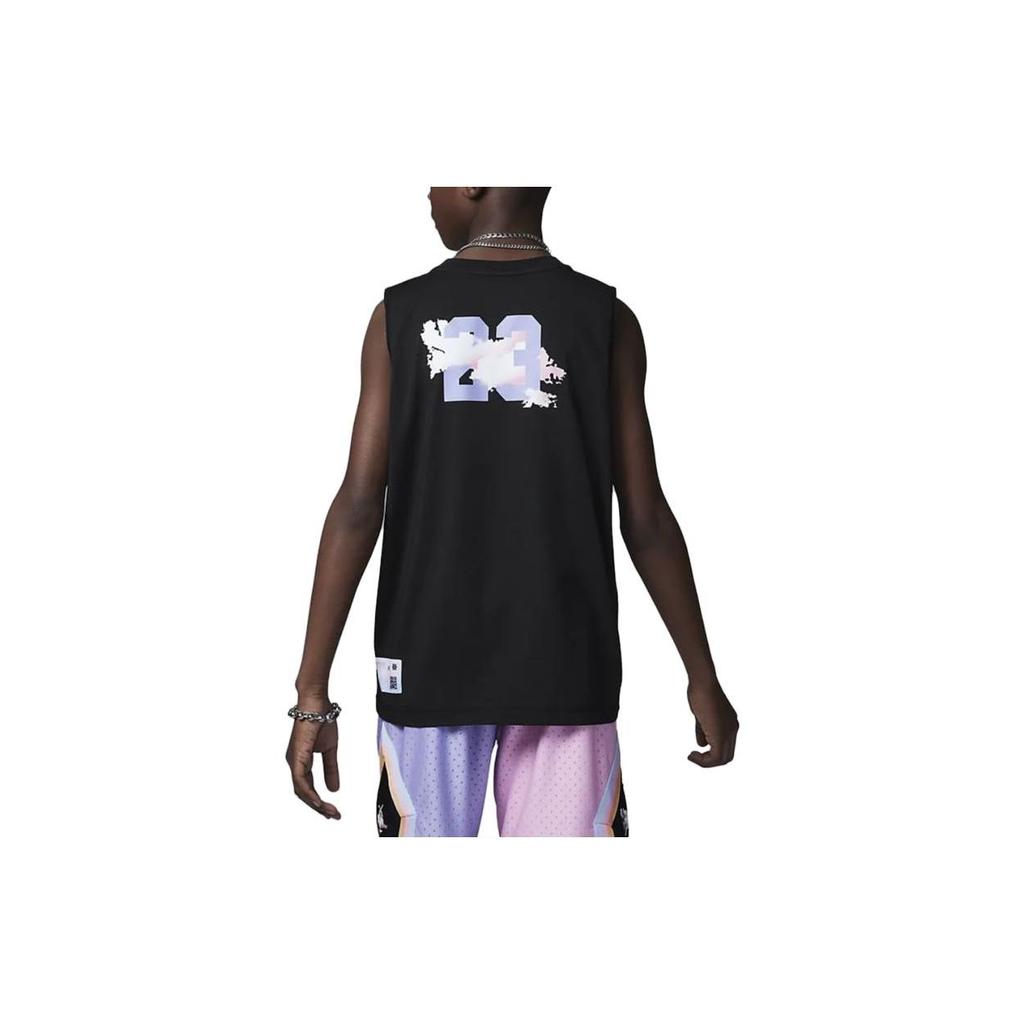 Jordan Kids Logo Sleeveless Casual Tank Top Kids Tops Black FQ0666-010