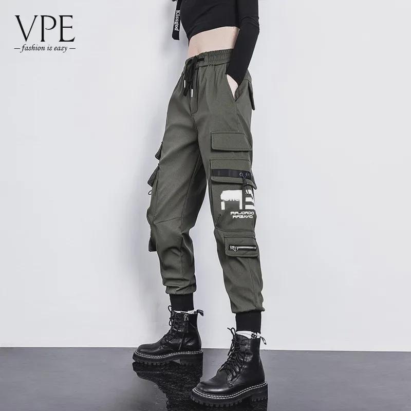 Army Green Women's Casual Loose Overalls - Trendy Street Style Leggings for Outdoor Activities, Neutral Fit