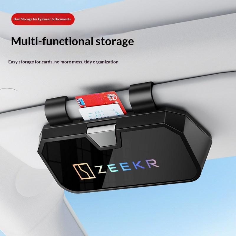 Suitable for ZEEKR 007gt 7X 001 zeekr 009 mix 9x car mounted sunglasses case sun visor sunglasses storage box
