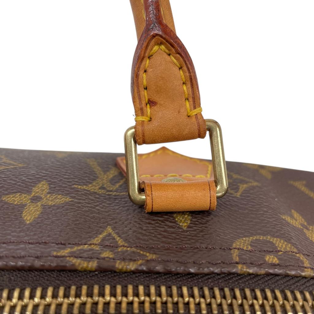 Used Louis Vuitton Monogram Speedy 35 M41524 Boston Bag Canvas Brown Authentic 1213