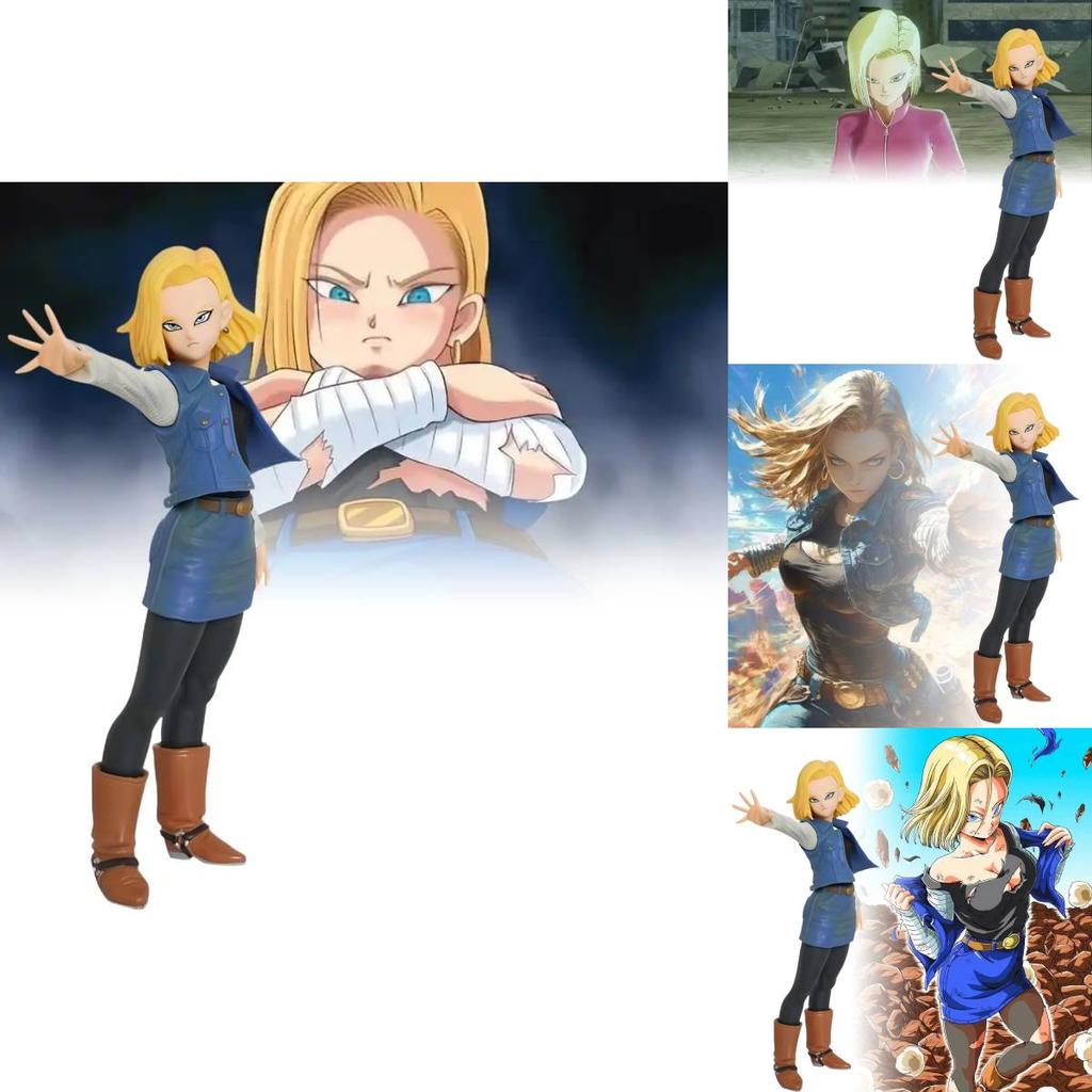 Oszałamiająca Figurka Siedmiu Smoczych Kul Super Saiyan Android 17 i 18 Model PVC
