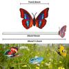 Butterfly Decorations, 50 Pcs Butterfly Stakes PVC Waterproof Decorative Colorfuli Garden Stakes