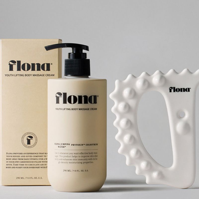 flona body scrub & collagen lifting massage body cream set Flona Body Scrub&Collagen Lifting Massage Cream