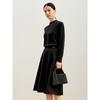 Elegant Slim Fit Diamond Chain Half High Neck Sweater for Women
