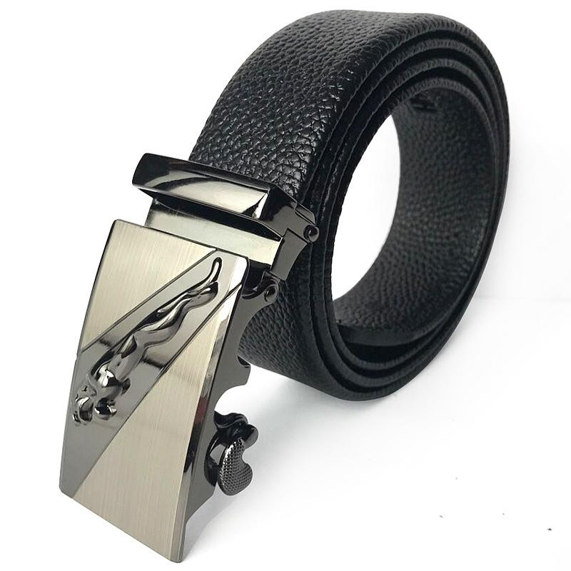 Mary Men's Leather Belt Comfort zaklapávací pásek Mikrovlákno odolné proti poškrábání