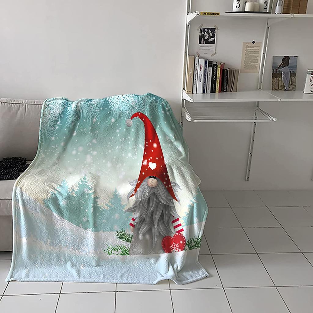 Flanell-Fleece-Überwurfdecke für Sofa, Couch, Bett, niedlicher Cartoon-Igel, weiche, kuschelige, leichte Decke für Erwachsene/Kinder 39x49 Zoll