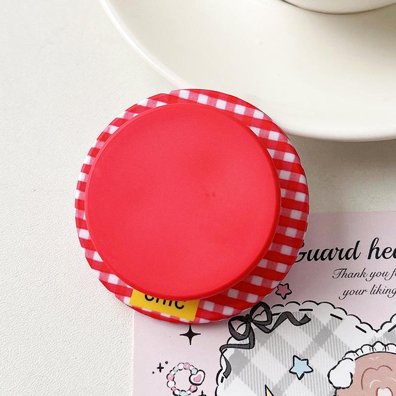 Cute Cartoon Tomato Magnetic Holder Magnetic suction sac mobile phone holder lazy desktop drama mobile phone case accessories