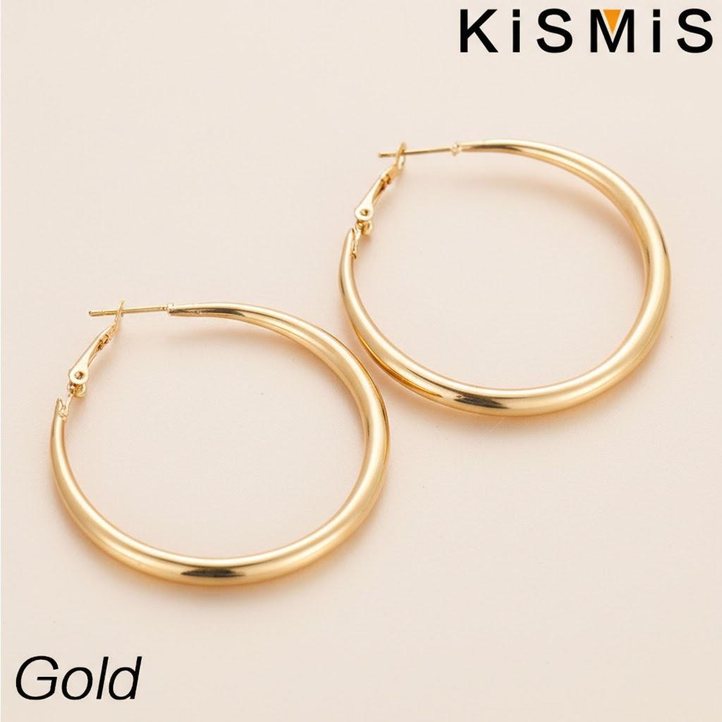 Exaggerated Big Earrings Female Bold Crescent Creative Simple Geometric Round Earrings Personality Trendy Jewelry золотой