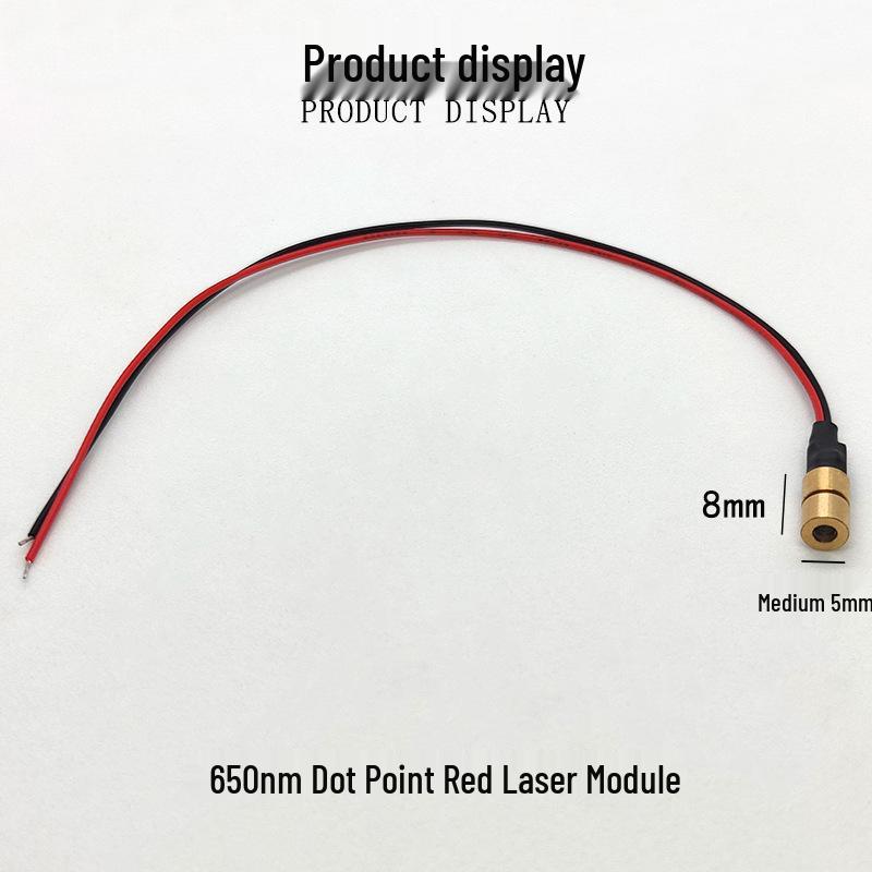 Ultra-Small 5x8mm 650nm 1mW Red Laser Module for Dot Marking