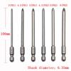 10pc Magnetic Straight Extension Screwdriver Electric Cross 100mm Hexagonal Handle Tool Accessories Screwdriver Set