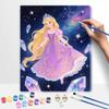 Disney Princess Galaxy Painting by Numbers Hand Filled Drawing Art Kit Home Decor