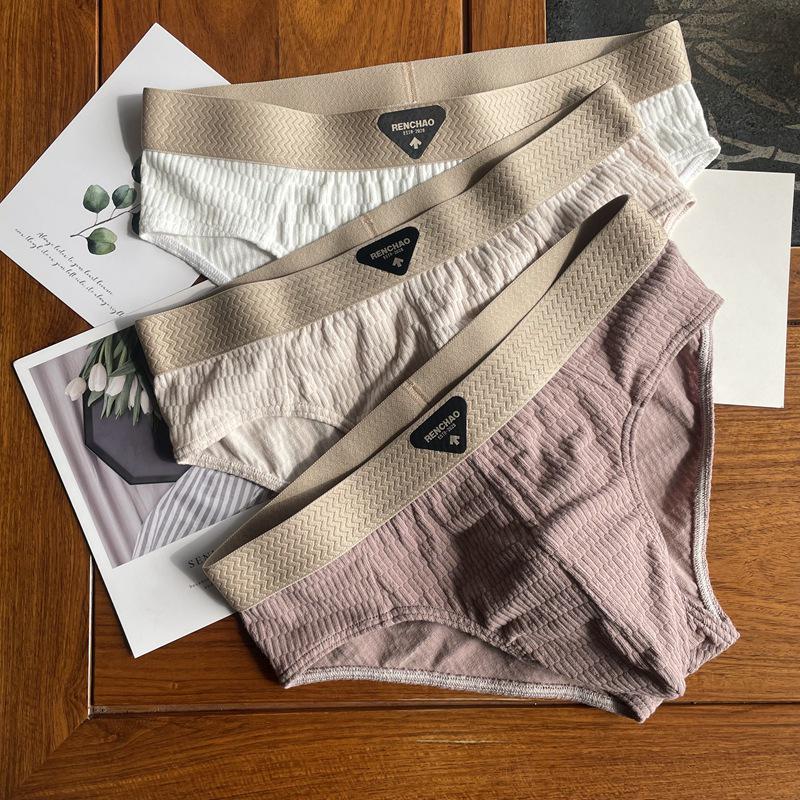 Herren Atmungsaktive Dreiecksslips aus reiner Baumwolle - Trendy, Bequem, Übergröße Sportshorts