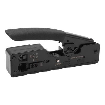 Crimpzange für Netzwerkkabel, 6-polig, 8-polig, 3-in-1 Schneid-, Abisolier- und Crimpzange für Computerreparaturen