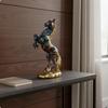 Resin Horse Statue Retro Design Northern Equestrian Decor Creative House Ornament for Office,
