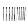 10Pcs Metric Taper Plug Tap Set Straight Shank Carbon Steel for Metal Processing M2.5