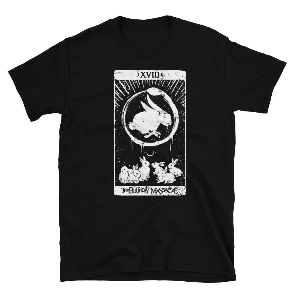 Retro Rabbits Tarot Card The Birthday Massacre Shirt Black Unisex S-5XL 1J0100 Unisex T-Shirt XXXL