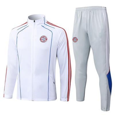 Completo Giacca Retro Stagione 25/26, Maglia da Allenamento Calcio a Manica Lunga, Divisa Squadra-Grigio