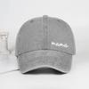 Cute "Mama" Script Baseball Cap For Women Men Washed Cotton Adjustable Dad Hat Mother'S Day Gift Casual Sun Cap