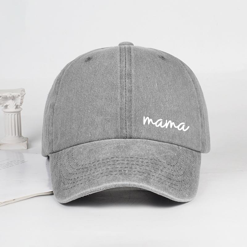 

Cute Mama Script Baseball Cap For Women Men Washed Cotton Adjustable Dad Hat Mother S Day Gift Casual Sun Cap
