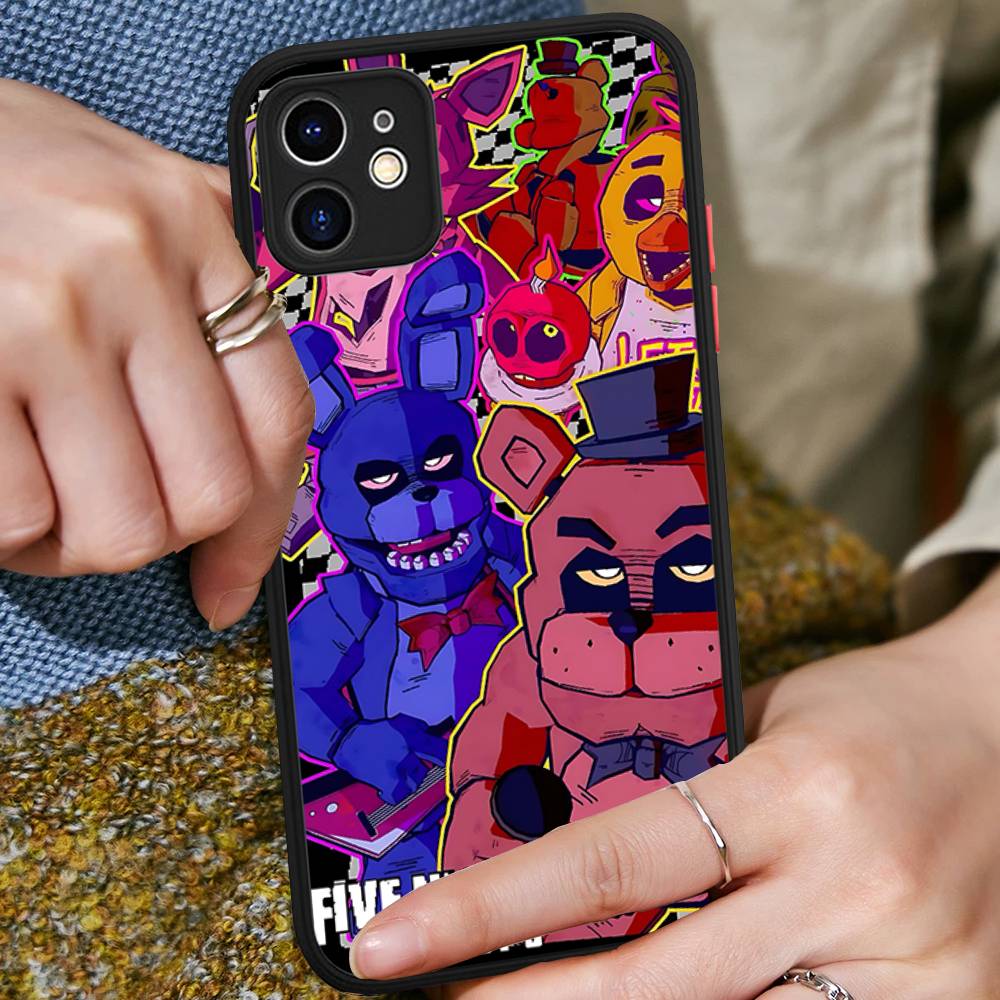 

Fnaf Five-nights-At-Freddys Anime Matte Translucent Phone Case For iphone 16 ProMax 15 14 13 12 11 X XS PRO Plus iphone 11pro