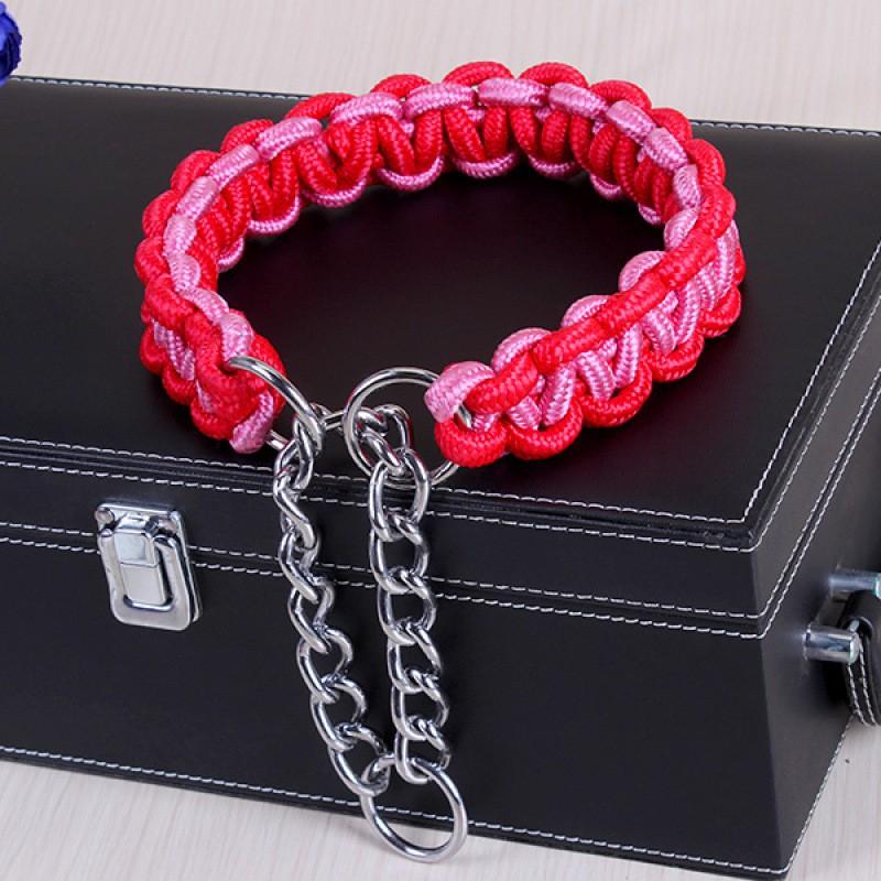 Dog Collar P Chain Small Medium Large Dogs Adjustable Pet Training Walking