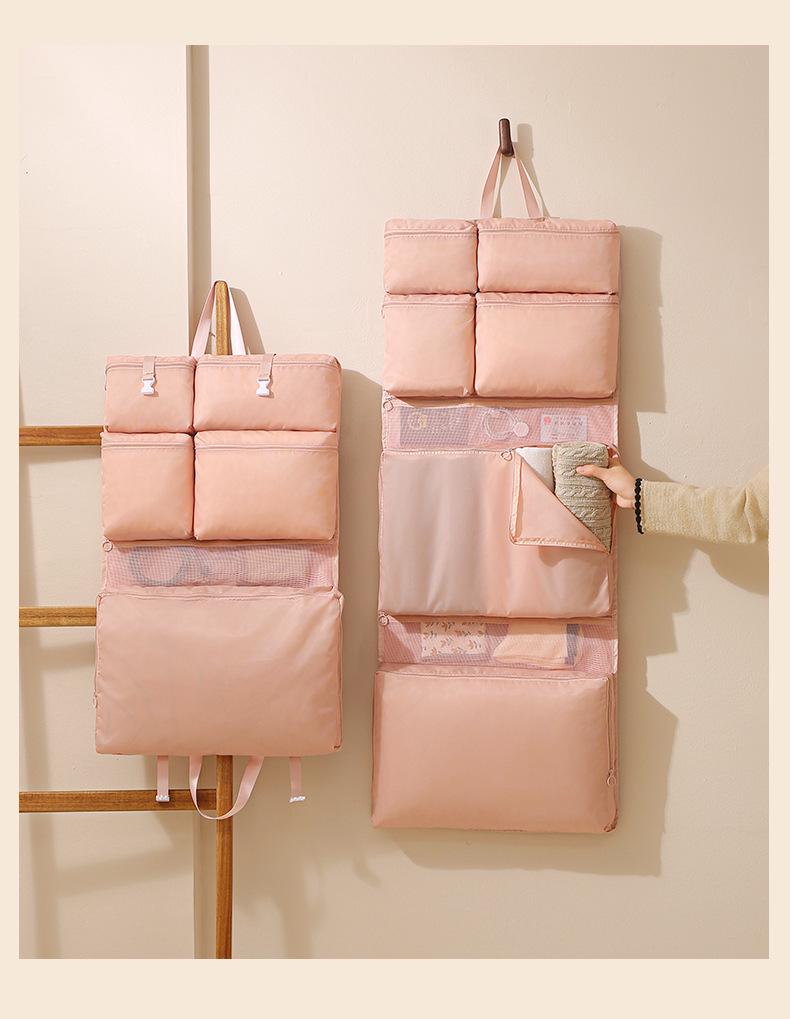 Large Portable Travel Hanging Storage Bag for Clothes, Underwear, and Socks - Ideal for Business Trips
