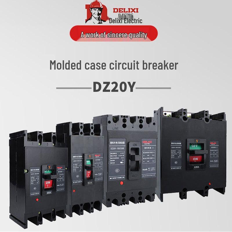 3P Plastic Case Circuit Breaker DZ20Y-100/3300, Three-Phase 380V Air Switch, 100A
