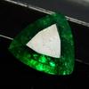 Natural Green Emerald Loose Gemstone 7 Ct Trillion Cut Colombian for Jewelry Making and Crafts
