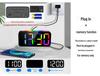 RGB Student Multifunktionell LED Väckarklocka - Färgglad Digital Ljusstark Display
