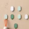 8 PCS Easy Install Adhesive Hook Iron Robe Hook Simple Coat Hook  Home Supply