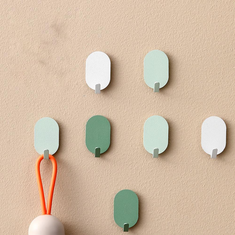 8 PCS Easy Install Adhesive Hook Iron Robe Hook Simple Coat Hook  Home Supply