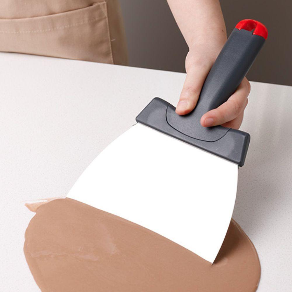 Large Size Chocolate Tempering Scraper Stainless Steel Chocolate Spatula Chocolate Shovel  Dough