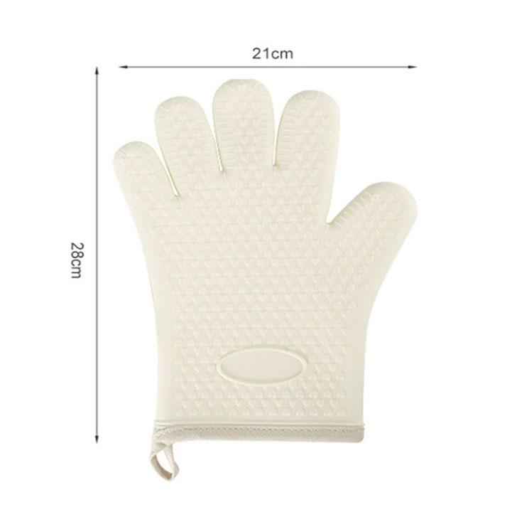 1Pc Thickened Anti-Scald Silicone Gloves Heat Resistant for Microwave Oven Baking BBQ Anti-Slip Heat Insulation Mitts