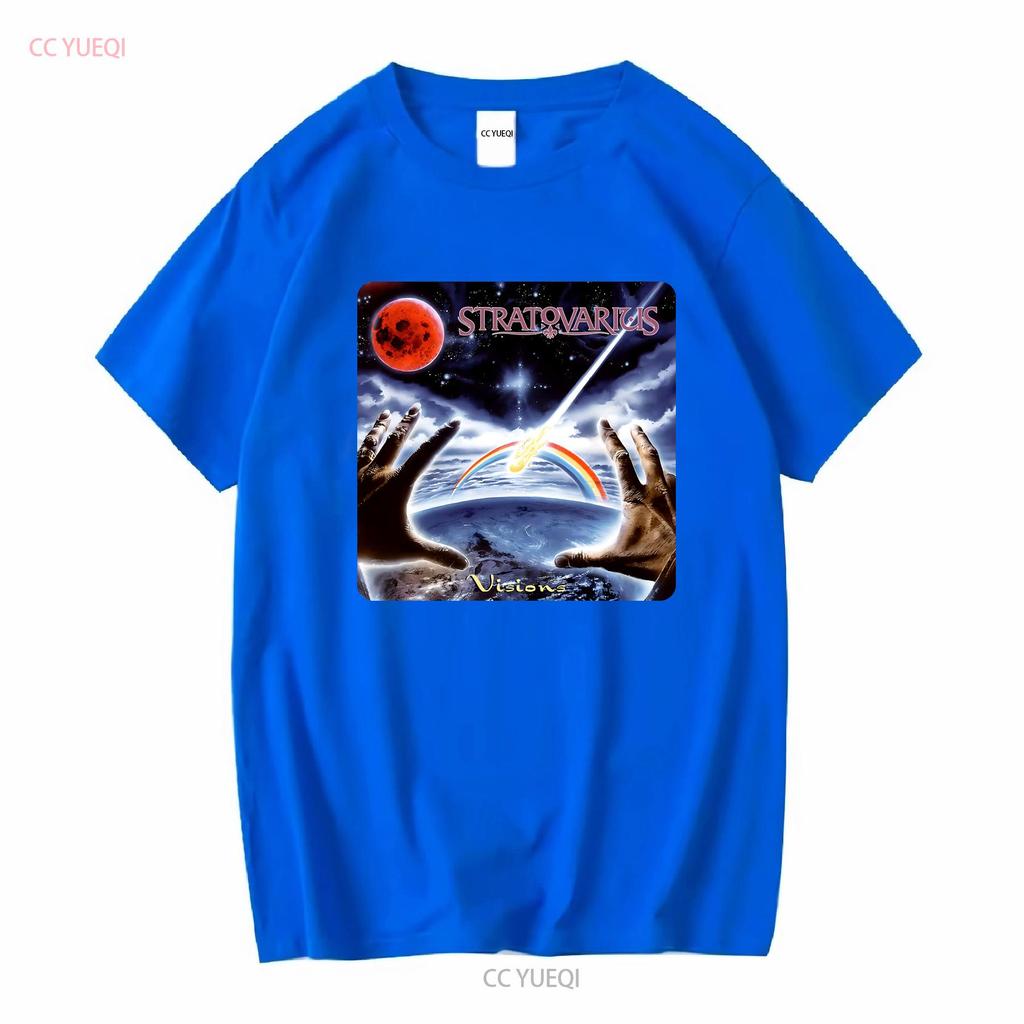 Stratovarius T Shirt Sz L 1997 Power Metal Band Visions Sonata Arctica Helloween Vintage Washed Streetwear Unisex Stretched
