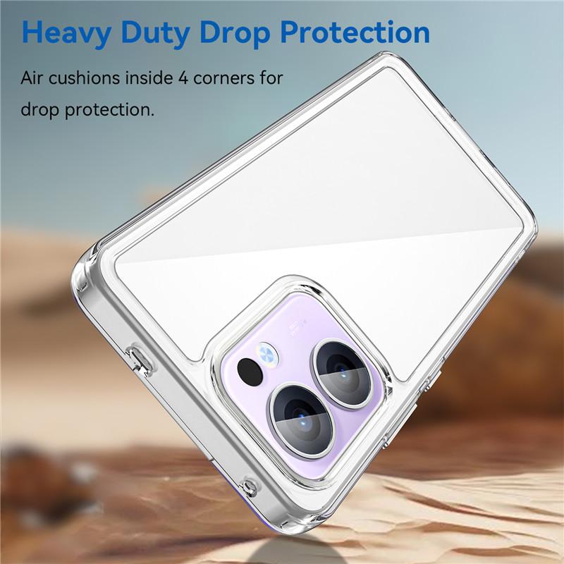 Pro pouzdro OPPO Reno13 F OPPO Reno13 F FS A Kryt TPU Okraj Akrylová Zadní Stěna Nárazník Ochranné Pouzdro na Telefon Na Reno13 A FS Funda